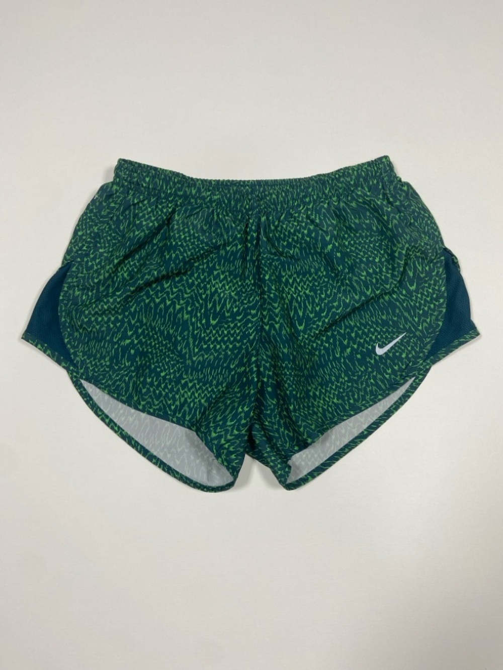 Nike Green Printed Dri-FIT Athletic Shorts